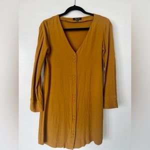 Madewell mustard/gold dress
